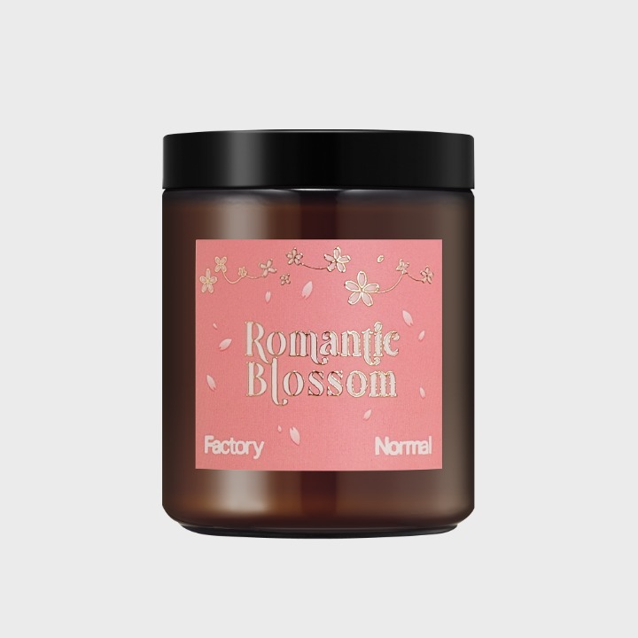 [Spring Edition] Brown bottle Wood wick Cherry blossom candle